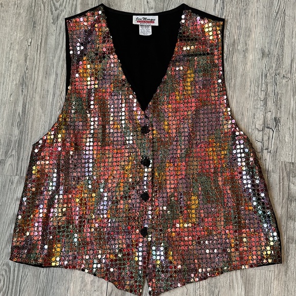Jackets & Blazers - Shiny vintage vest